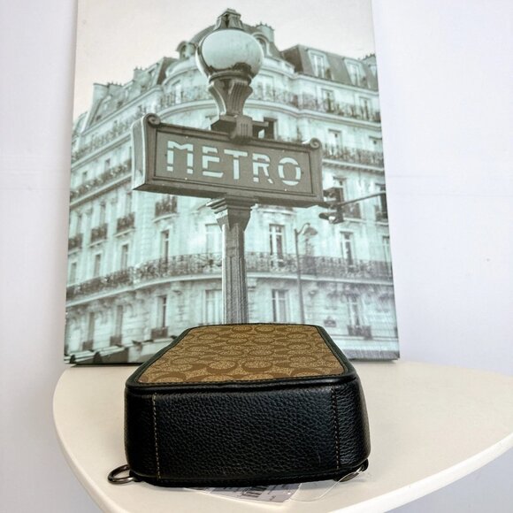 Coach C9865 Sullivan Pack In Blocked Signature Canvas IN Khaki Charcoal - Picture 5 of 8